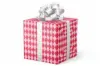 24W x 417 ft, Everyday Wrapping Paper, Red/Pink Harlequin Embossed