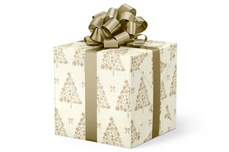 24W x 417 ft, Everyday Wrapping Paper, Ocean Ornaments