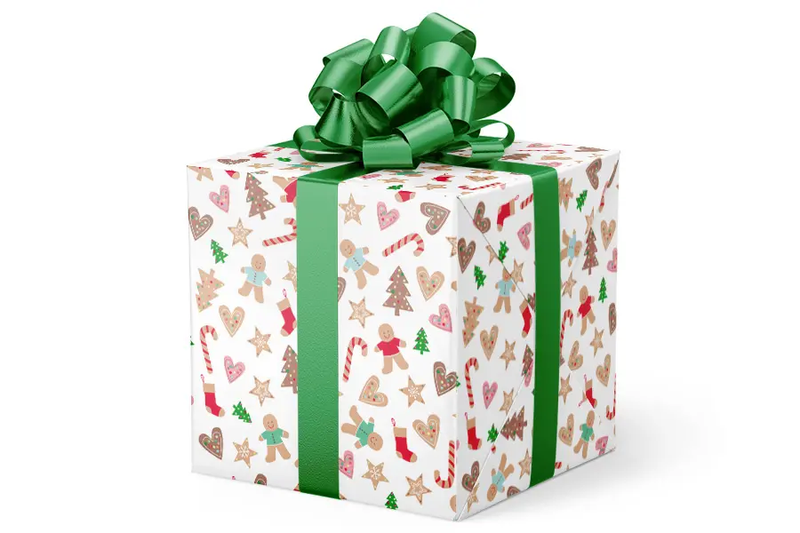 24W x 417 ft, Everyday Wrapping Paper, Cookie Swap