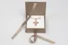 2-3/4L x 2-3/4W x 1H, Deluxe Ribbon Jewelry Boxes, Matte Champagne