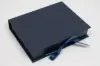 7L x 5-1/2W x 1-1/4H, Deluxe Ribbon Jewelry Boxes, Matte Navy