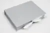 7L x 5-1/2W x 1-1/4H, Deluxe Ribbon Jewelry Boxes, Matte Silver