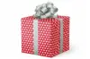 24W x 417 ft, Everyday Wrapping Paper, Red/White Hearts