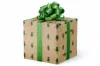 24W x 417 ft, Holiday Wrapping Paper, Green Mini Trees