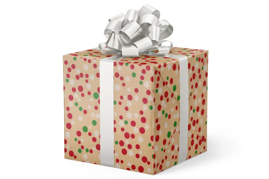 24W x 417 ft, Holiday Wrapping Paper, Multi Colored