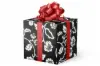 24W x 417 ft, Everyday Wrapping Paper, Black/White Julia