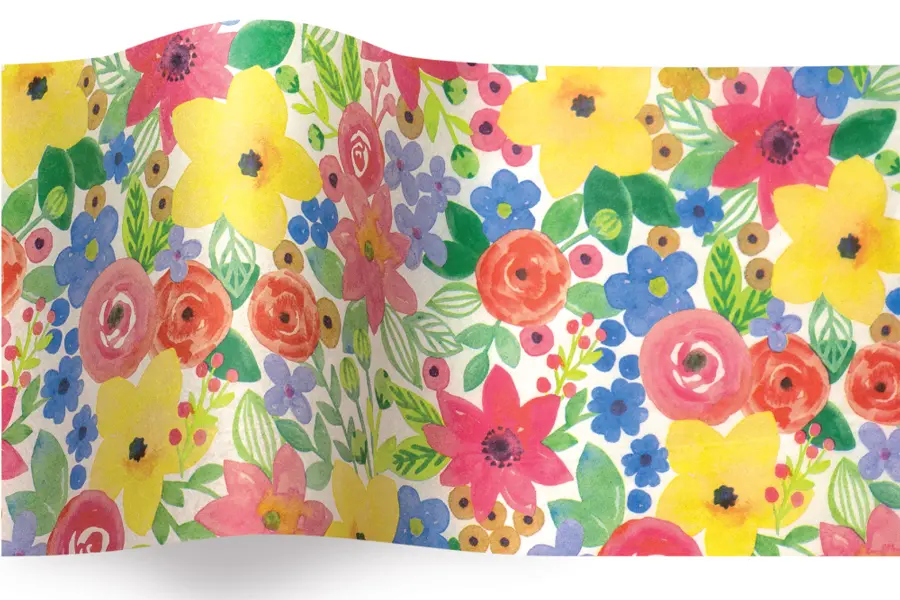 20W x 30L, Everyday Styled Tissue, Watercolor Floral