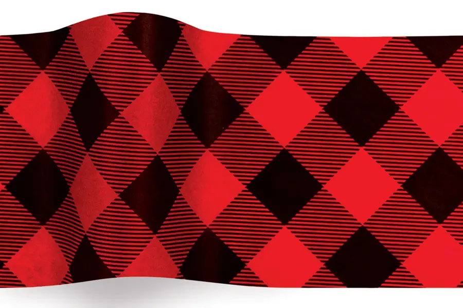 20W x 30L, Everyday Styled Tissue, Buffalo Plaid