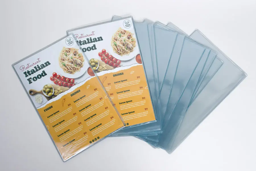 Clearance Menu Covers