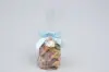 2-1/2W x 2 Bow, Pre-Tied Satin Bows With Wire Twist, Light Blue Satin