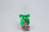 3W x 2-3/4 Bow, Pre-Tied Satin Bows With Wire Twist, Emerald Satin
