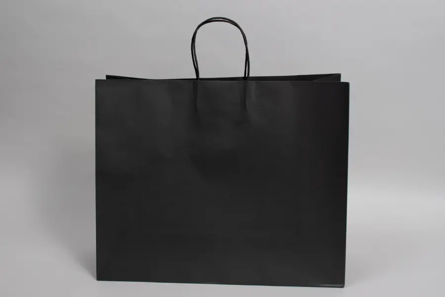 16W x 6D x 13H, Midtown Matte Colored Upscale Turn Top J Handle Bags, Black