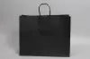 16W x 6D x 13H, Midtown Matte Colored Upscale Turn Top J Handle Bags, Black
