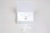 5L x 3-1/2W x 1-1/2H, Deluxe Ribbon Jewelry Boxes, Matte White