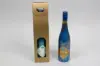 3-1/2L x 3-1/2W x 15H, Italian Wine Boxes, Spun Matte Oro Gold