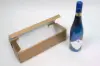 3-3/4L x 3-3/4W x 13-3/8H, Italian Wine Boxes, Spun Matte Oro Gold