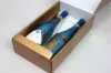 7-1/4L x 3-1/2W x 13-3/8H, Italian Wine Boxes, Spun Matte Oro Gold