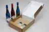 11L x 3-1/2W x 13-3/8H, Italian Wine Boxes, Spun Matte Oro Gold