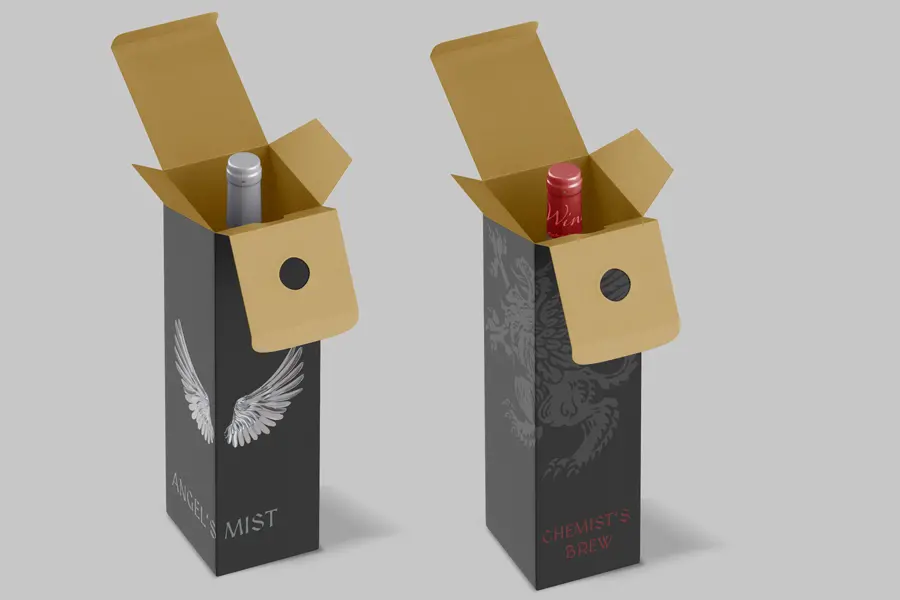 custom boxes for wine bottles