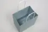 16W x 7D x 19H, Midtown Matte Colored Upscale Turn Top J Handle Bags, Frosted Blue