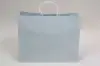 16W x 6D x 13H, Midtown Matte Colored Upscale Turn Top J Handle Bags, Frosted Blue