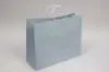 16W x 6D x 13H, Midtown Matte Colored Upscale Turn Top J Handle Bags, Frosted Blue