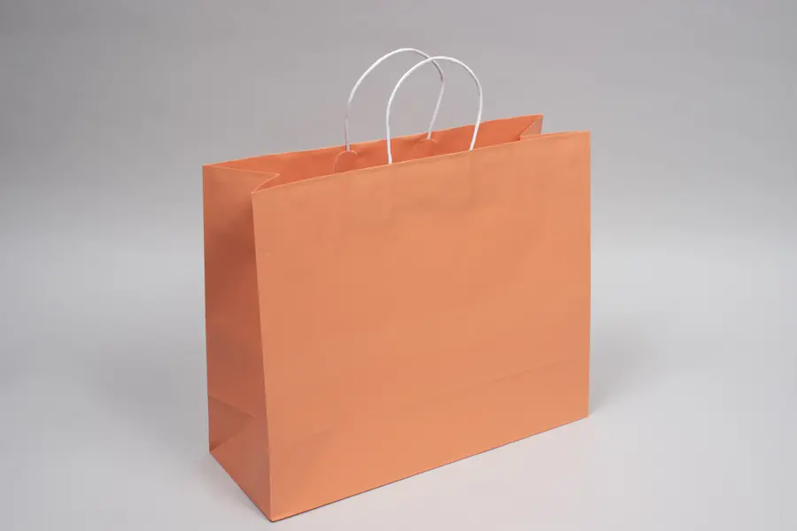16W x 6D x 13H, Midtown Matte Colored Upscale Turn Top J Handle Bags, Peach
