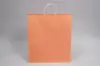 16W x 7D x 19H, Midtown Matte Colored Upscale Turn Top J Handle Bags, Peach