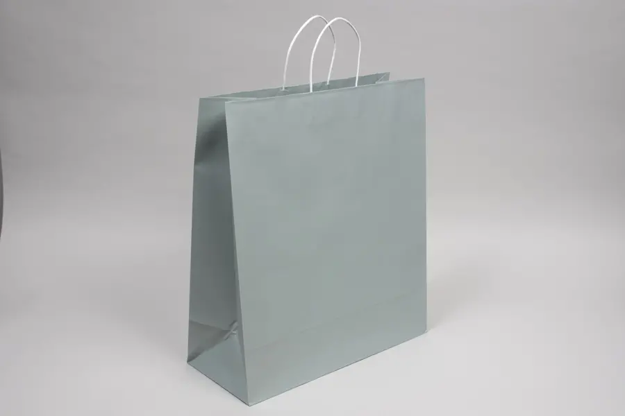 16W x 7D x 19H, Midtown Matte Colored Upscale Turn Top J Handle Bags, Sage Frost