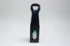 3-1/2W x 3-1/2L x 15H, Wine Bottle Carrier, Nero Black