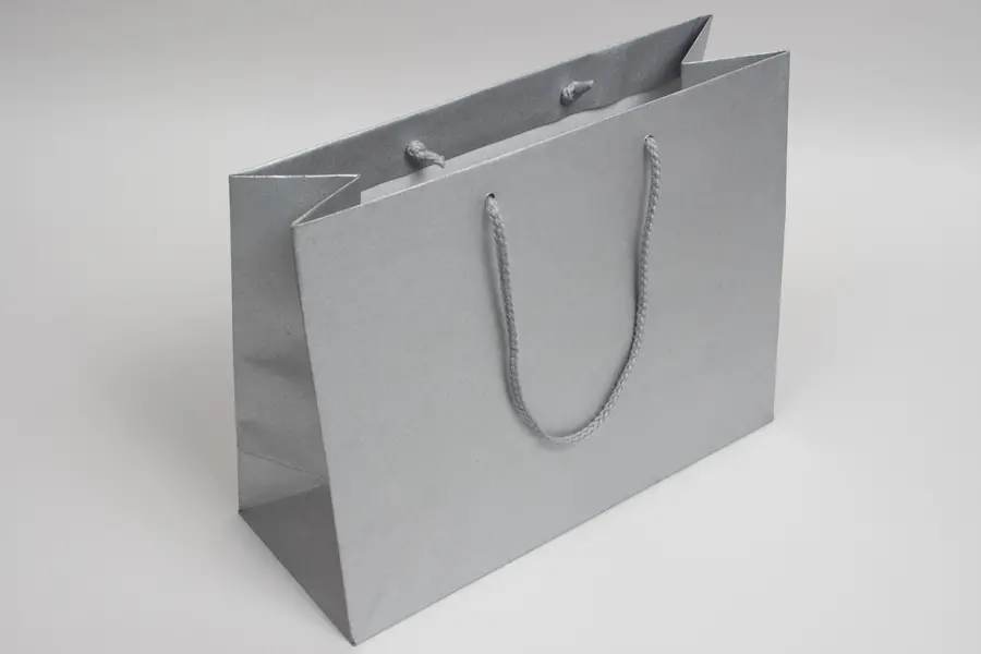 13W x 5D x 10H, Enviro Eurototes, Metallic Silver Shimmer