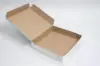 9L x 9W x 2H, Lock Corner Pizza Boxes w/ FDA-Approved Claycoat, White