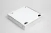 9L x 9W x 1-1/2H, Lock Corner Pizza Boxes w/ FDA-Approved Claycoat, White