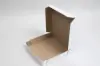 9L x 9W x 1-1/2H, Lock Corner Pizza Boxes w/ FDA-Approved Claycoat, White