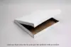 14L x 14W x 1-1/2H, Automatic Popup Pizza Boxes w/ FDA-Approved Claycoat, White