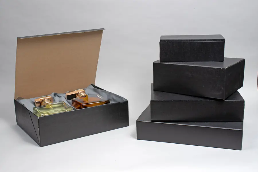 Black Linen Premium Folding Gift Box