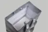 6-1/2W x 3-1/2D x 6-1/2H, Sparkle Stardust Eurotote Bags, Silver Stardust