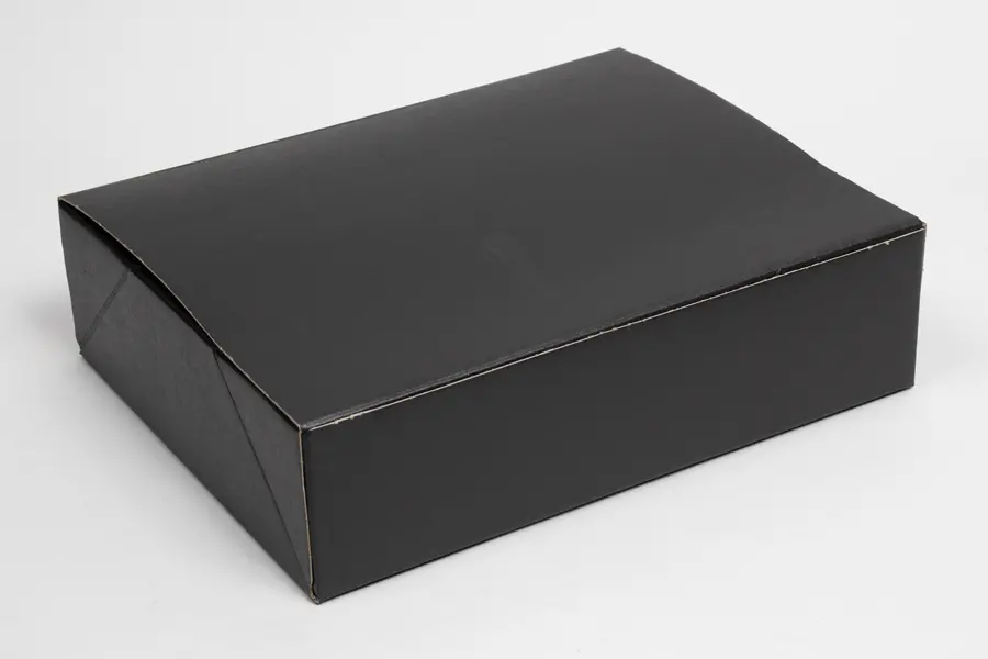 11-3/4L x 39694W x 3-1/8H, Black Linen Premium Folding Gift Box, Nero Black