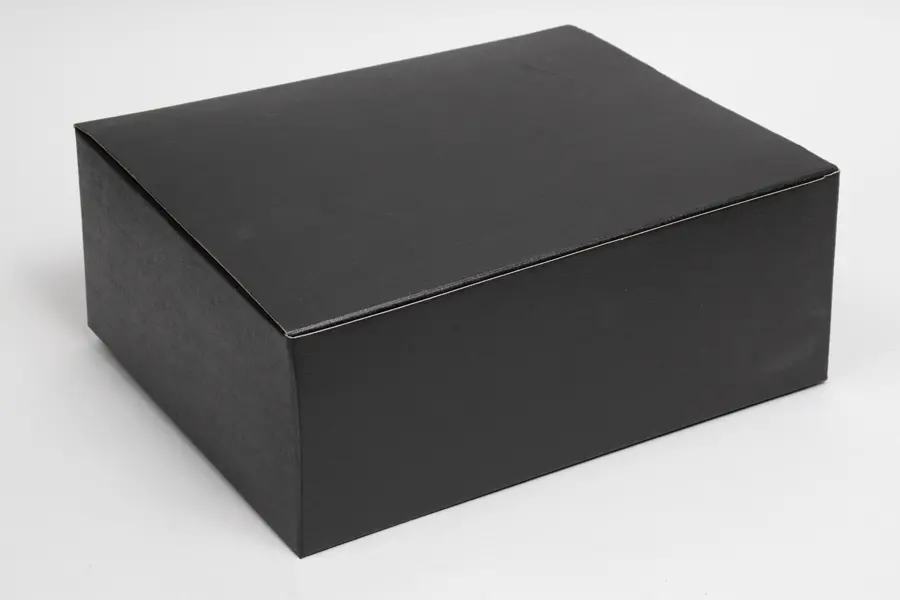 11-3/4L x 39694W x 4-3/4H, Black Linen Premium Folding Gift Box, Nero Black
