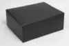 11-3/4L x 39694W x 4-3/4H, Black Linen Premium Folding Gift Box, Nero Black