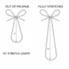 16L, Stretch Loop Bows, Metallic Copper