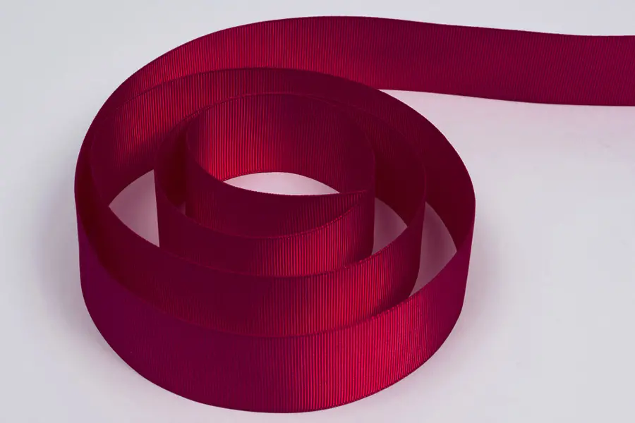1-1/2W (38mm) x 50 yds, Grosgrain Fabric Ribbon, Wine Grosgrain