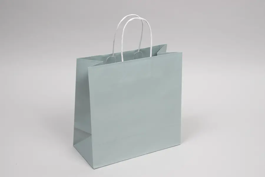 10W x 5D x 10H, Midtown Matte Colored Upscale Turn Top J Handle Bags, Sage Frost