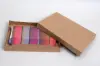 10L x 7W x 1-1/4H, Natural Kraft Pinstripe Apparel Boxes, Kraft Pinstripe