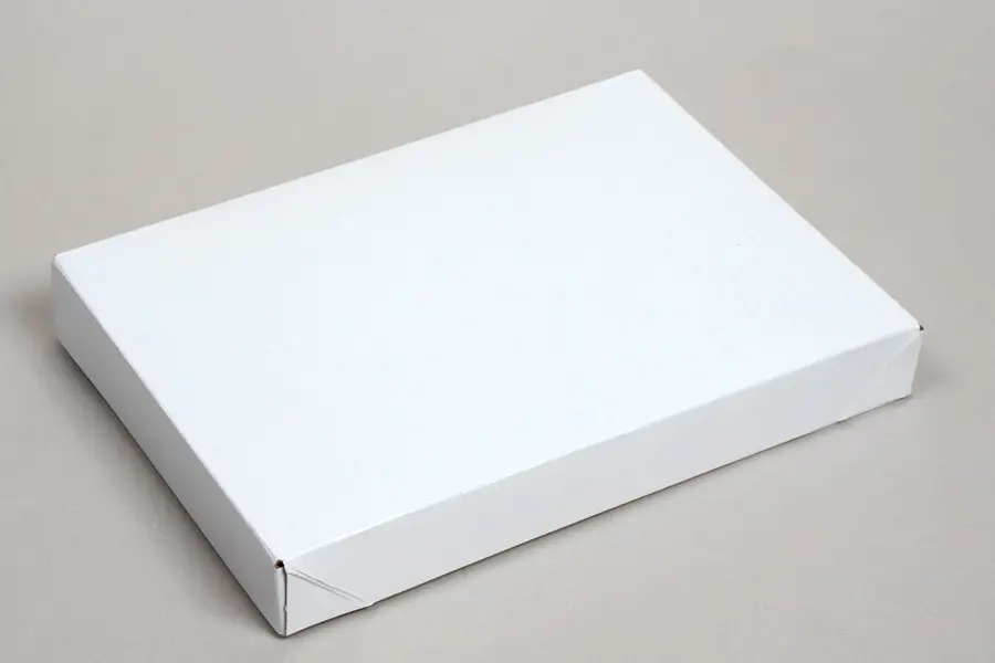 10L x 7W x 1-1/4H, Ohio Valley White Gloss Apparel Boxes