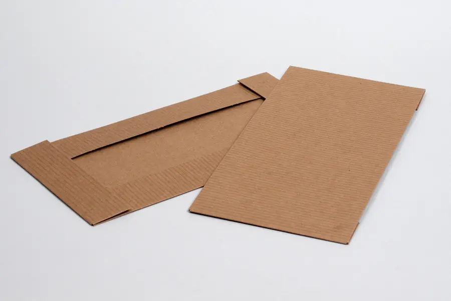 11-1/2L x 5-1/2W x 1-1/2H, Ohio Valley Recycled Kraft Apparel Boxes, Kraft Pinstripe