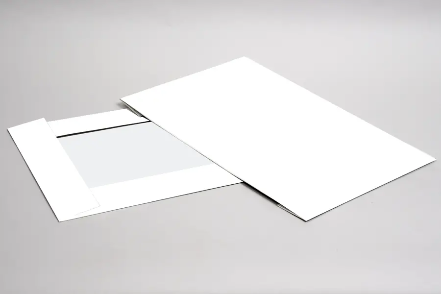 15L x 9-1/2W x 2H, Ohio Valley White Gloss Apparel Boxes
