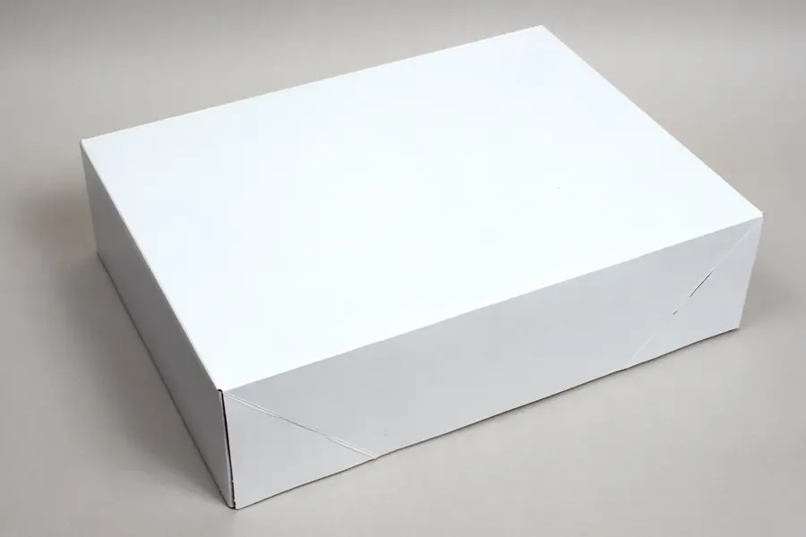 15L x 11W x 4H, Ohio Valley White Gloss Apparel Boxes