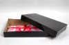 17L x 11W x 2-1/2H, Ohio Valley Colored Pop Up Apparel Boxes, Black Gloss