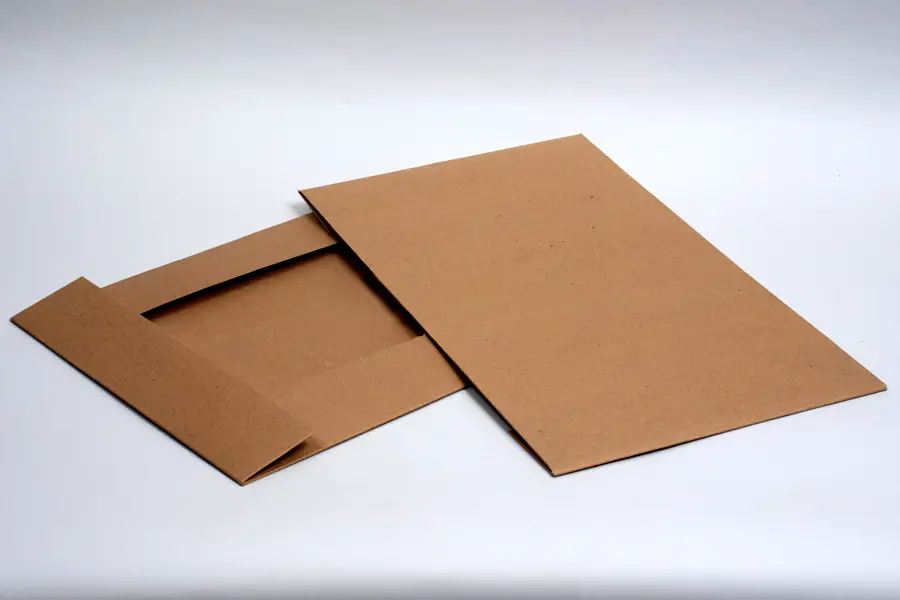 17L x 11W x 2-1/2H, Natural Kraft Pinstripe Apparel Boxes, Kraft Pinstripe